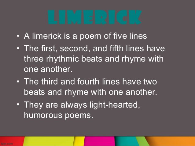 RSVL_Libraries's tweet photo. Happy #NationalLimerickDay. Write or share your favorite #limerick here! #writealimerick https://t.co/sOs6j4Z9HG