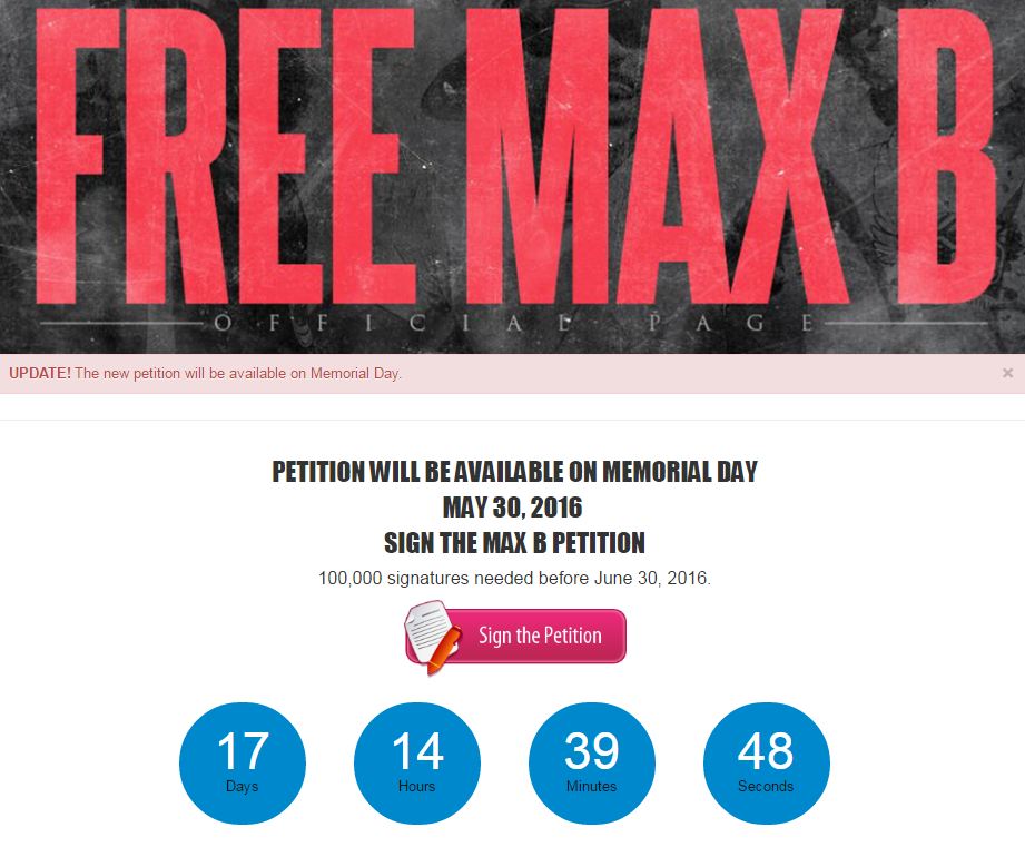 MaxBiggavelli's tweet photo. Thanks for all your support. My new petition will be available on Memorial Day. https://t.co/ycuiAzB14z https://t.co/yDqtE2U5yj