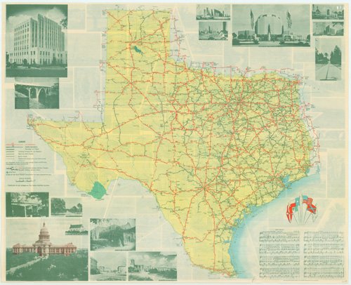 MoveTXForward's tweet image. TX Roadmap Circa 1940...looks a little different w/o Interstates

#TBT #txlege