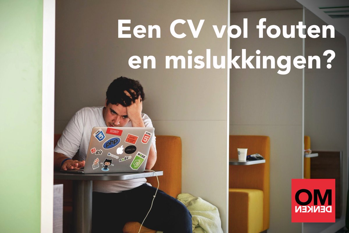 CV's staan vol met successen. Maar wat als je een CV maakt van al je fouten en mislukkingen? omdenken.nl/cv-van-fouten/