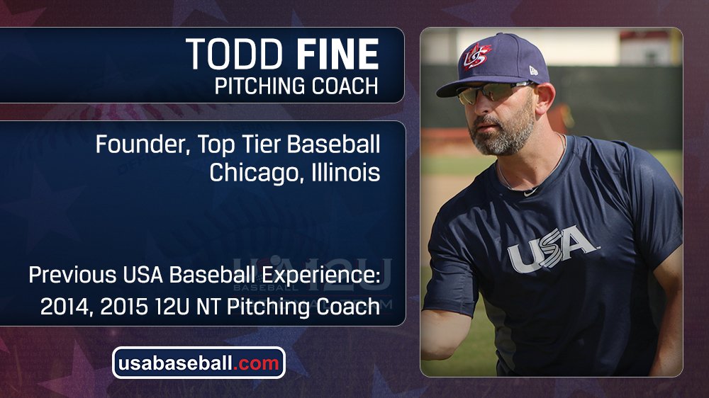 USA Baseball on Twitter "Todd Fine will serve as pitching coach for