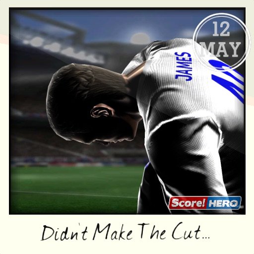 Jamesyid1981's tweet photo. Didn't Make The Cut... #scorehero https://t.co/RF1Yf3Uon4 https://t.co/kt1TPyJeoD