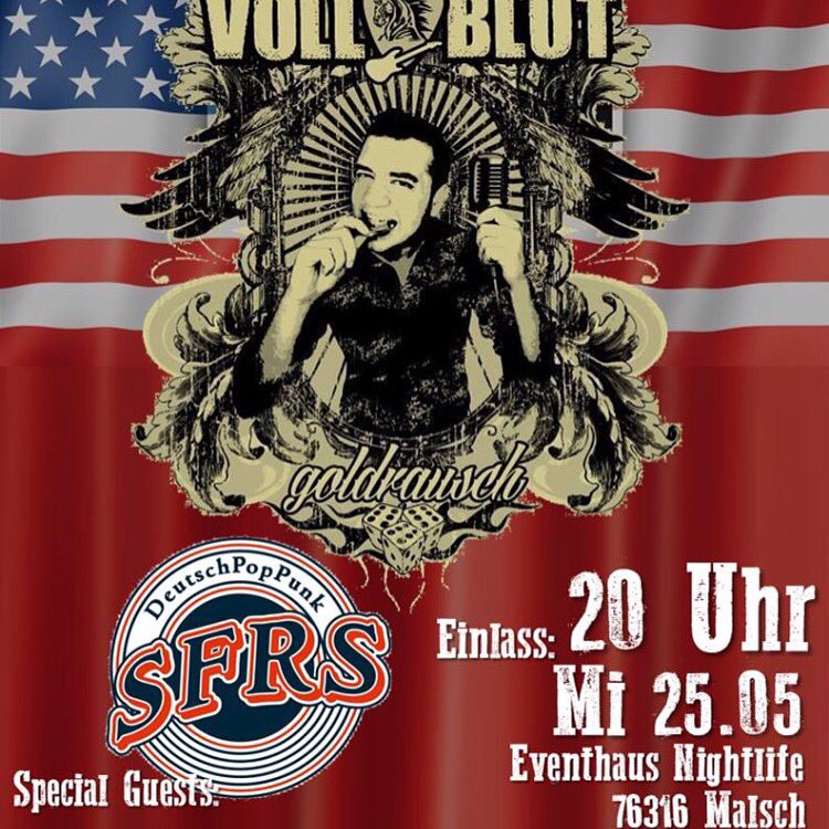 VollblutBand's tweet photo. Nächste Show am 25.05. im Nightlife Malsch #vollblut #suffers https://t.co/bOJWAYbE2A