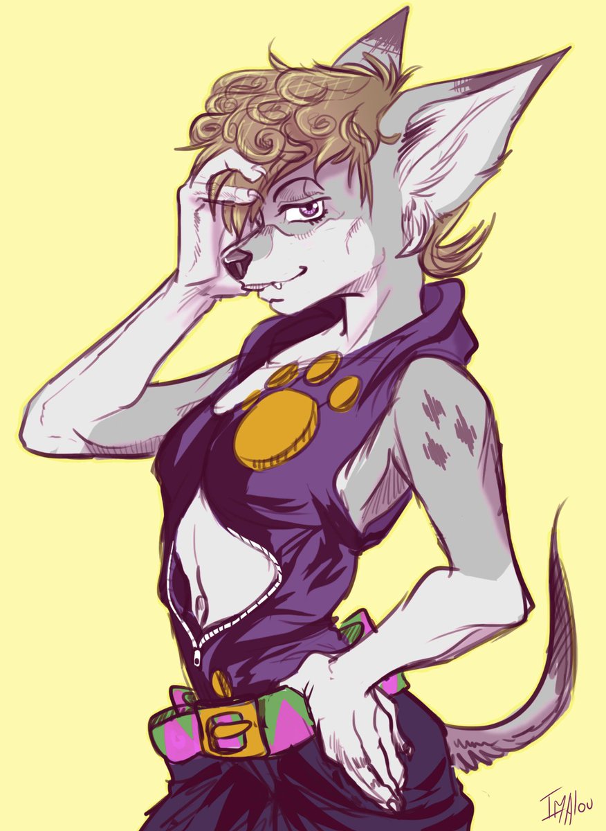 Imalouイマル I Want You Imalou Jojo Style D Photoshop 1h30 Jojo Anime Furry