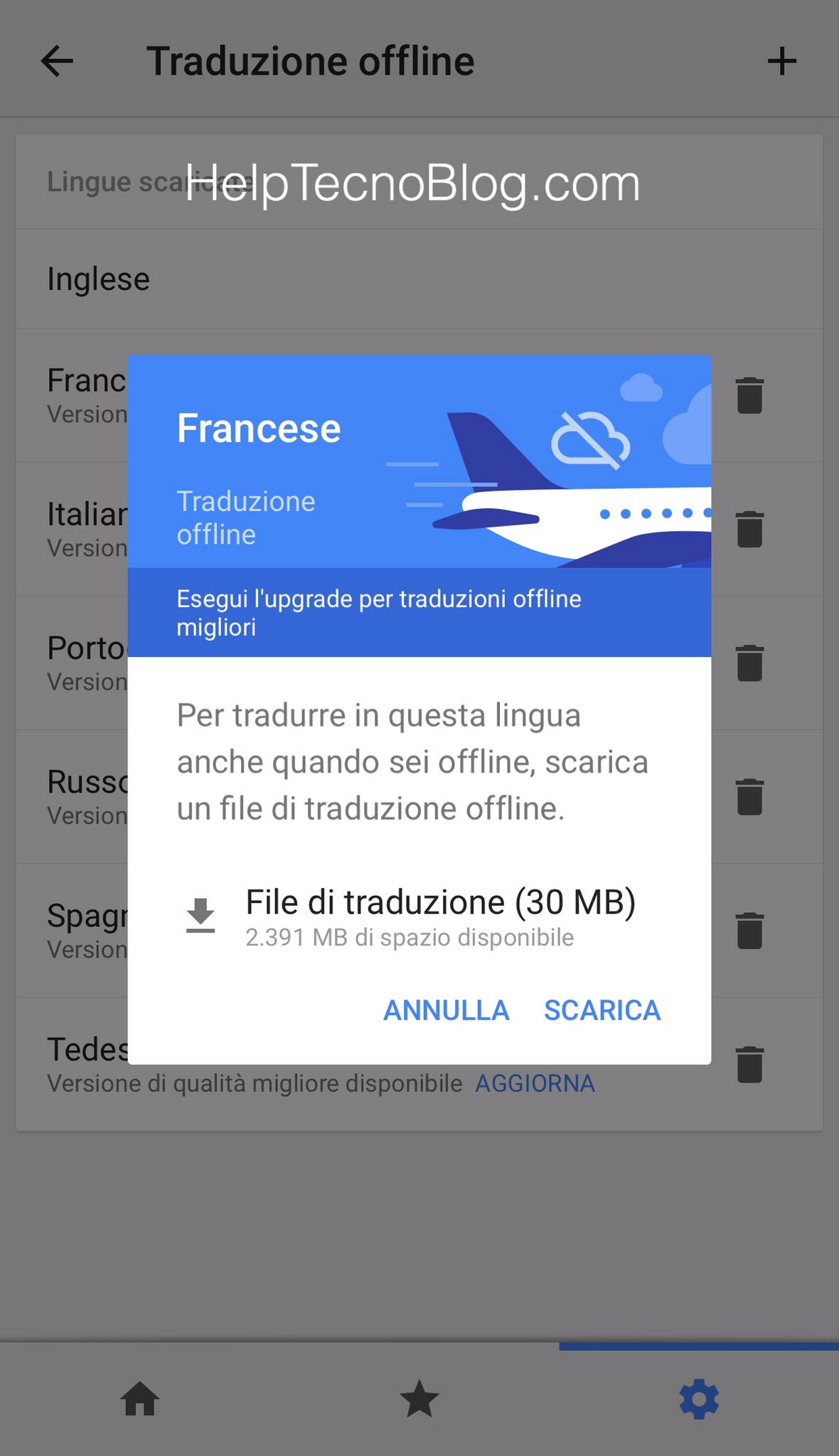 Google translate offline Google traduttore offline