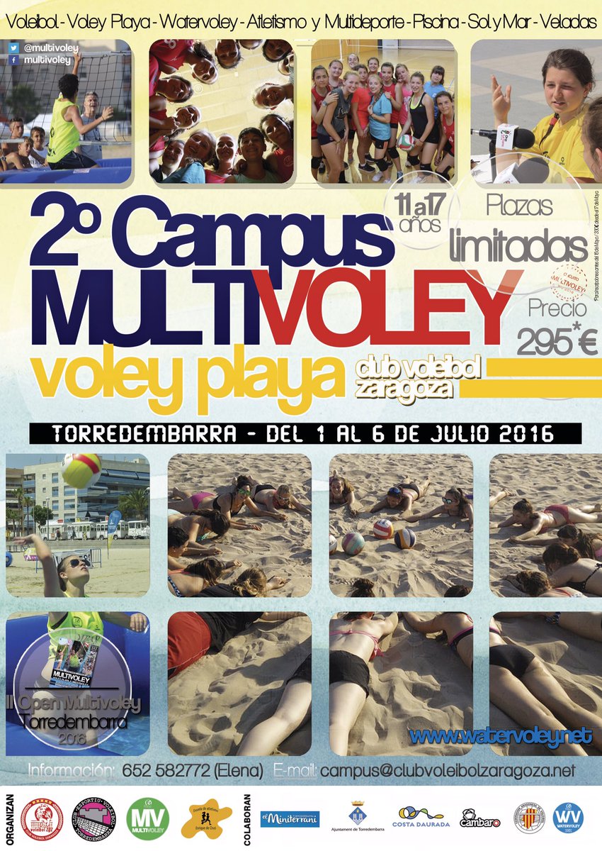 ClubVoleibolZGZ's tweet photo. ¡Apúntate al 2 campus #MultiVoley en #Torrembarra!
+ Info: campus@clubvoleibolzaragoza.net
#Voleibol #Tecnificación https://t.co/y5qL9Jrn1U