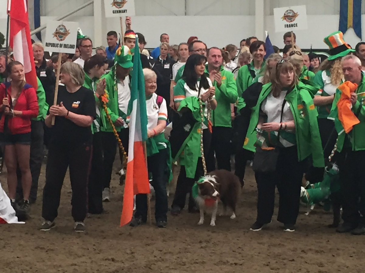 Ireland at the opening ceremony of world agility championships <a href="/AddingtonManorE/">Addington Manor EC</a>