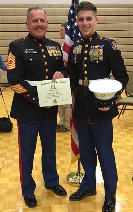 brookeloganhall's tweet photo. Congrats to my baby brother for receiving the Military Officers Association of America scholarship award. 😭😍 https://t.co/Bow99tsym3