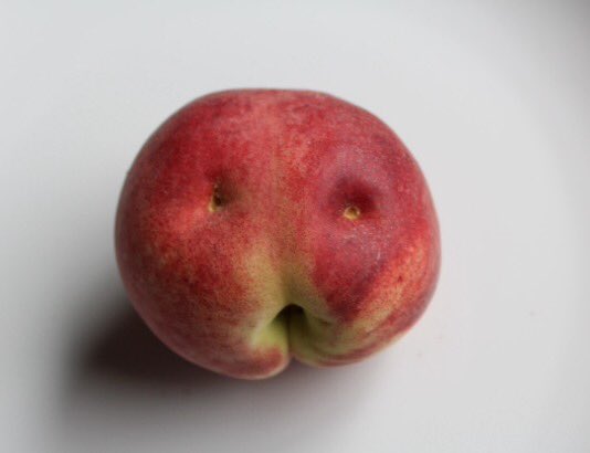 Mr. Peach is shocked you do not sell "ugly" fruit yet <a href="/walmart/">Walmart</a>! 🍑😮 #WhatTheFork change.org/whattheforkwal…