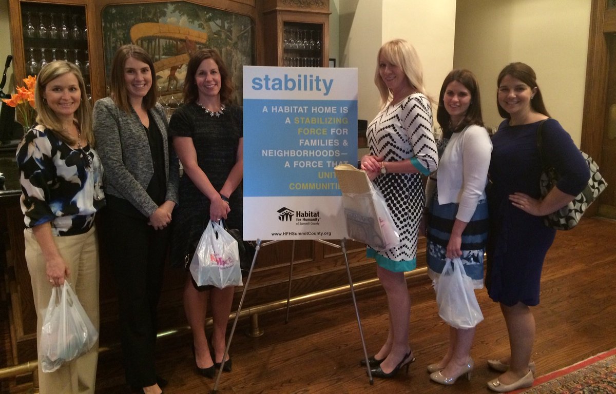 MYEInc's tweet image. Myers employees attend @HFHSummitCounty #BuildinStyle Luncheon at Portage Country Club.