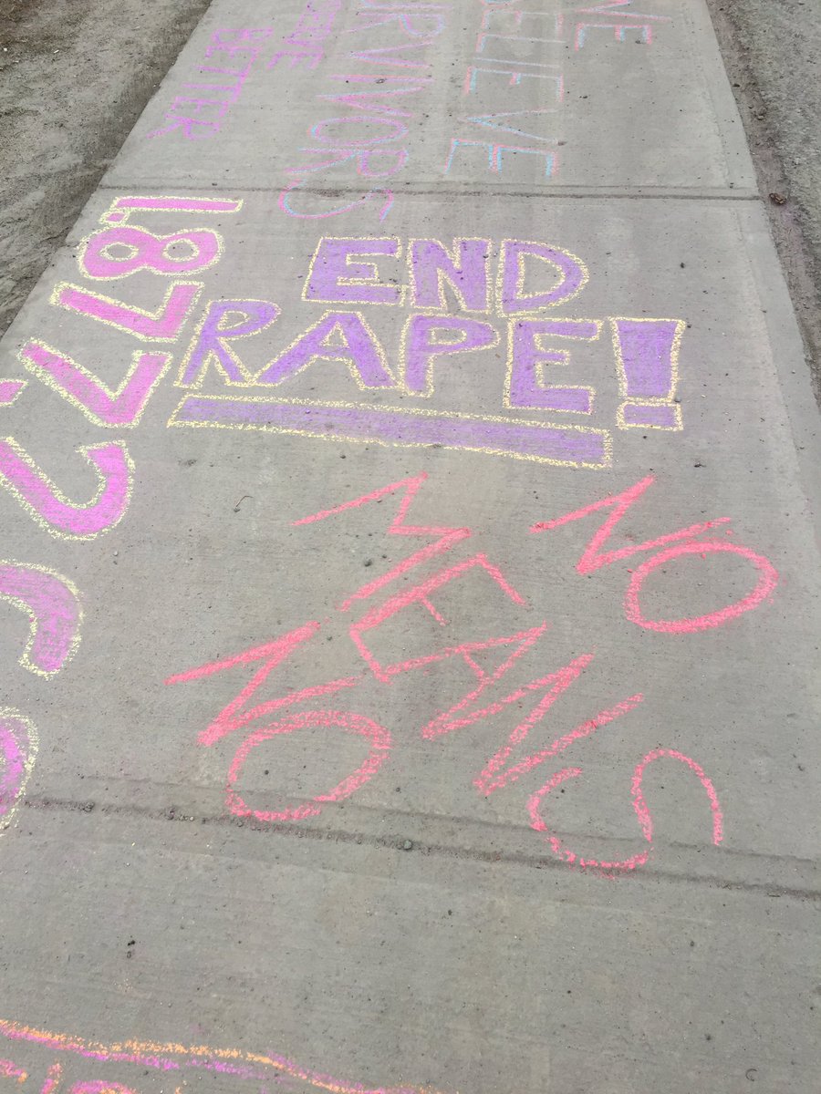 TAWCTimmins's tweet photo. Out chalking by Hollinger Park in #Timmins for #MaySAAM https://t.co/u3W4dKZDVg