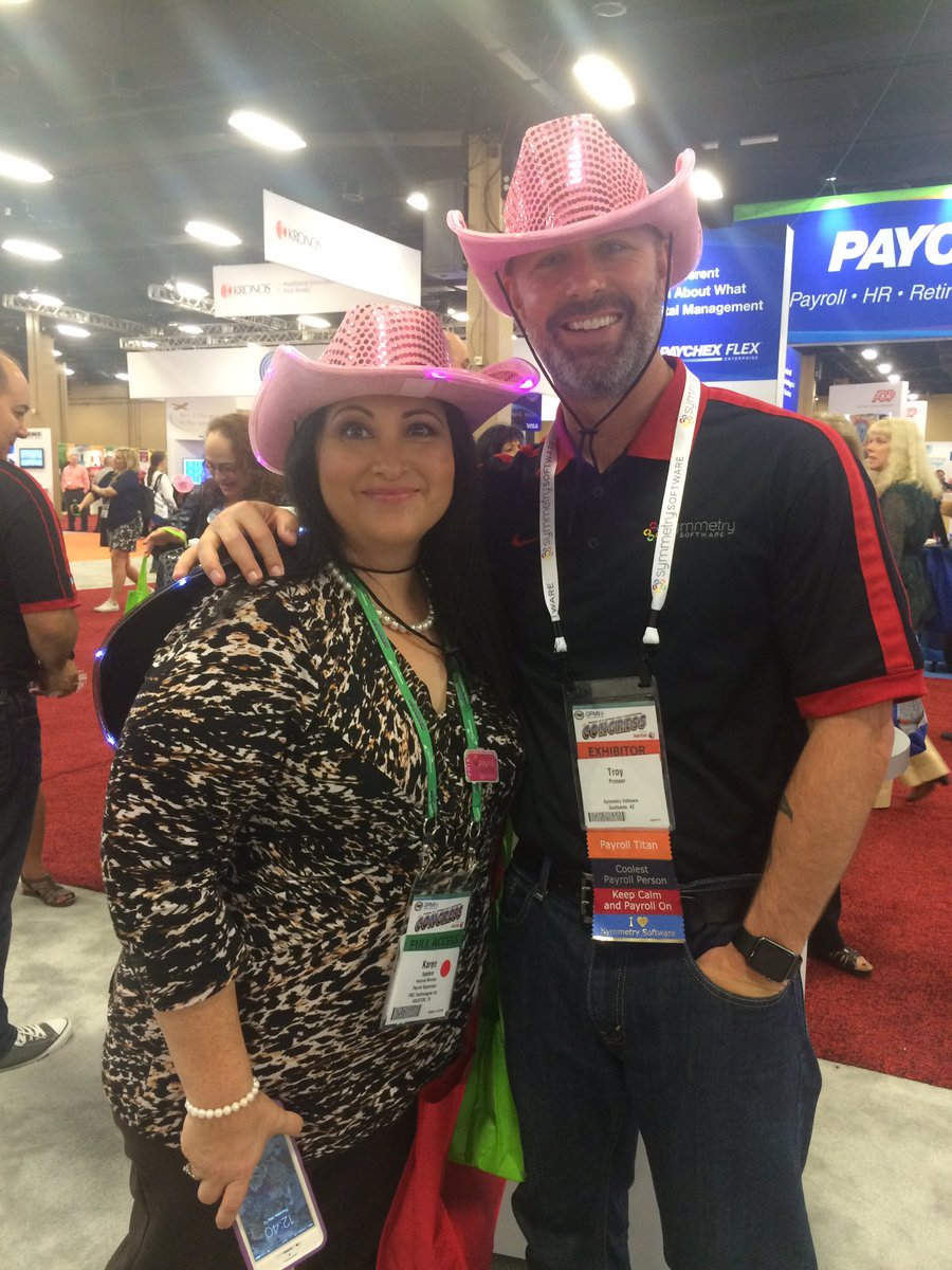 SymmetrySftware's tweet photo. Our first hat has been given away! Two left. Come find Troy & show him this tweet at #booth423 to get one. #paycon https://t.co/qotE1qdBun