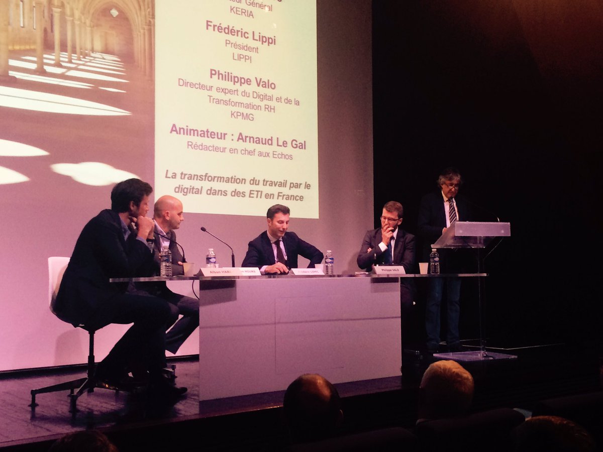 [Direct] Questions d'ETI : P. Valo parle de la #transformation du travail par le #digital ds les #ETI <a href="/CBernardins/">Collège des Bernardins</a>