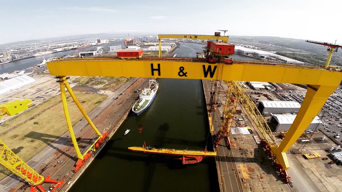 Today in Harland and Wolff, Belfast: we invested in Scotrenewables' new 2MW tidal turbine which begins sea trials.