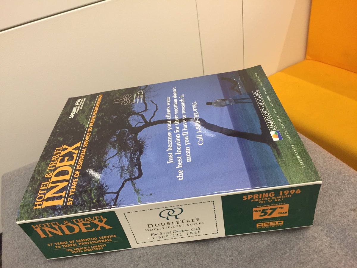 LauraBellWay's tweet image. A storage closet got cleaned out and this came to me. I used to rely on these! #preinternet #eventprofs @MPINCC