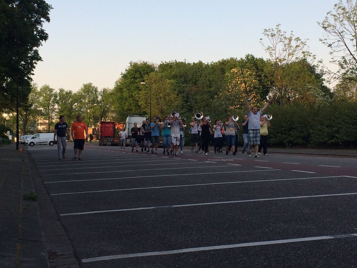 Repeteren voor de mars in Rastede #music #fbkorpsen