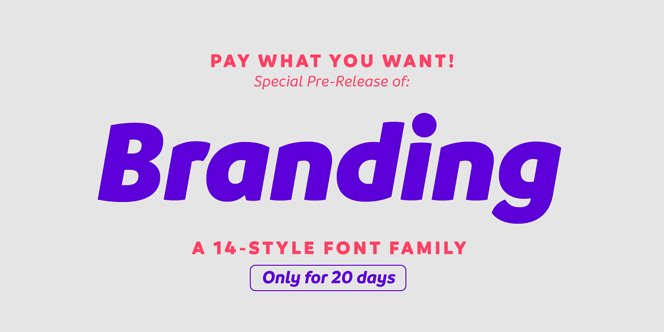 fontmatters's tweet photo. PAY WHAT YOU WANT!
https://t.co/Rb2J6qOLl5
Special Pre-Release of Branding Typeface by @Latinotype https://t.co/HZJynQUe8q