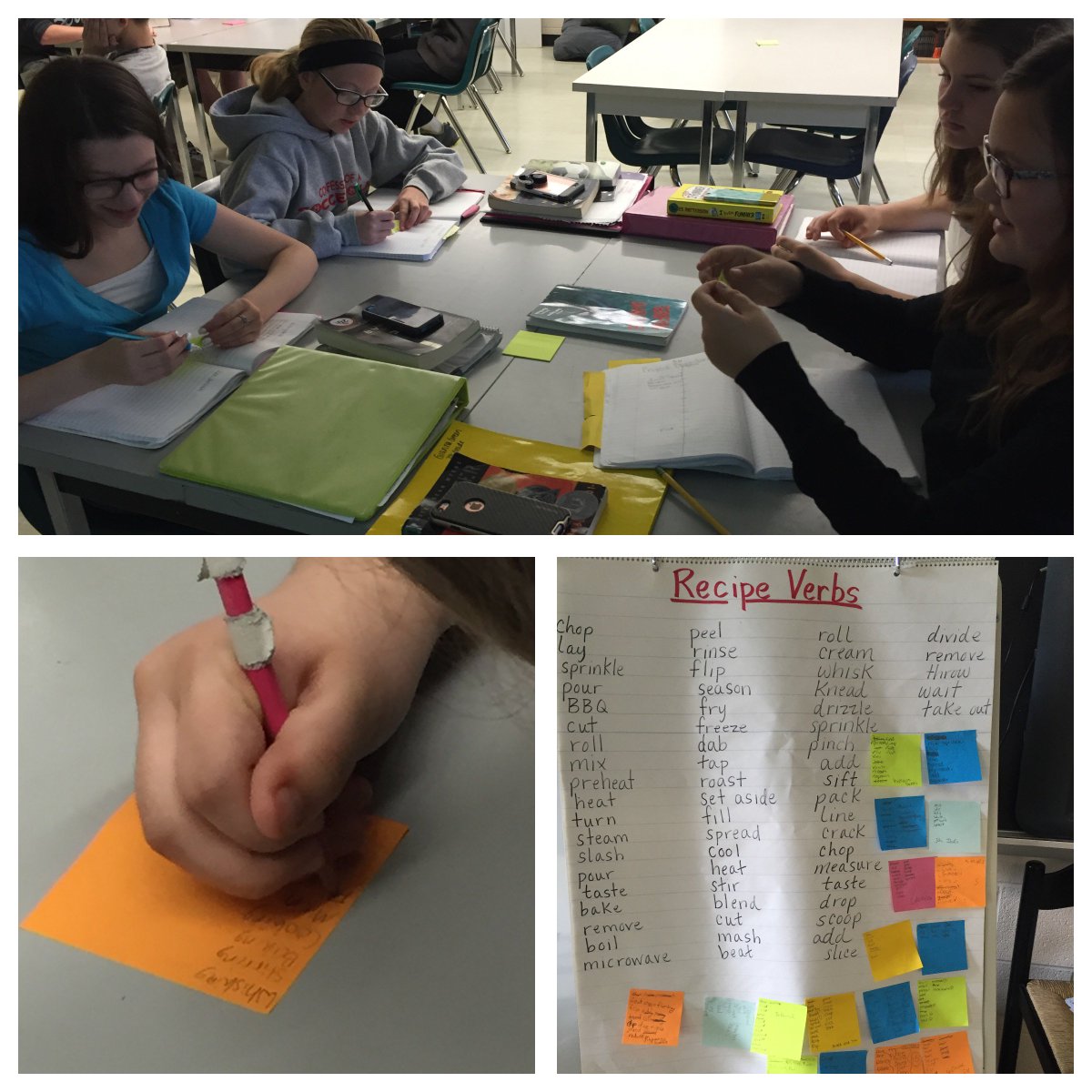 MrsKsELA7's tweet photo. We played a special version of Boggle today, based on recipe verbs... #multigenreproject #possibilities https://t.co/wIcDtQPCCG
