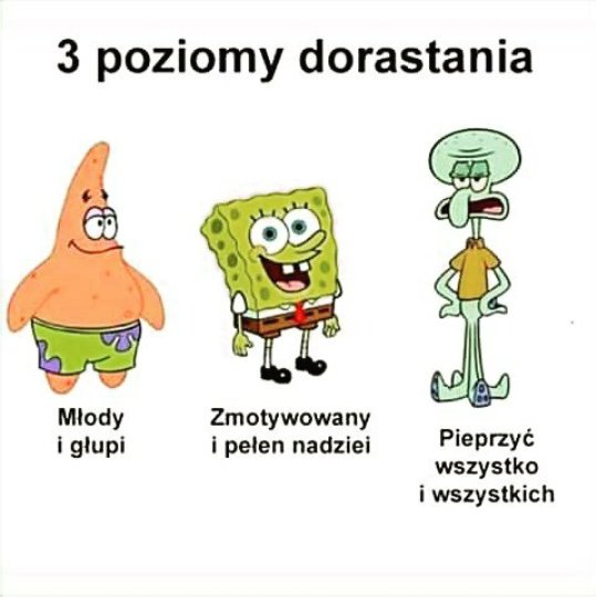 TypicalPostPL's tweet image. 3 poziomy dorastania.