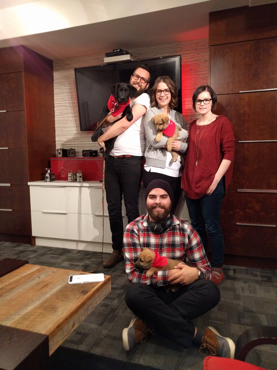 AdamDRosa's tweet photo. @Uber_Calgary @ARFAlberta Thanks for the puppy playdate!!! #puppies #UberPuppies #yyc #agencylife #RedCitizens https://t.co/StaDRrcVn2