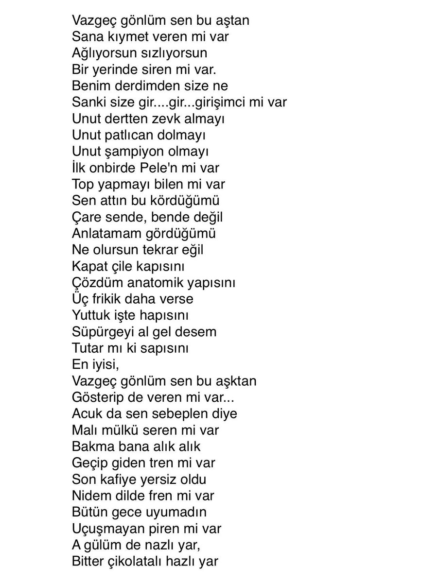 Resmi olmayan kesin sonuçlara göre; ya da her türlü ben bu şiiri paylaşırım:)
@Pascal_Kadir 
youtu.be/v3uMqYDXtzk