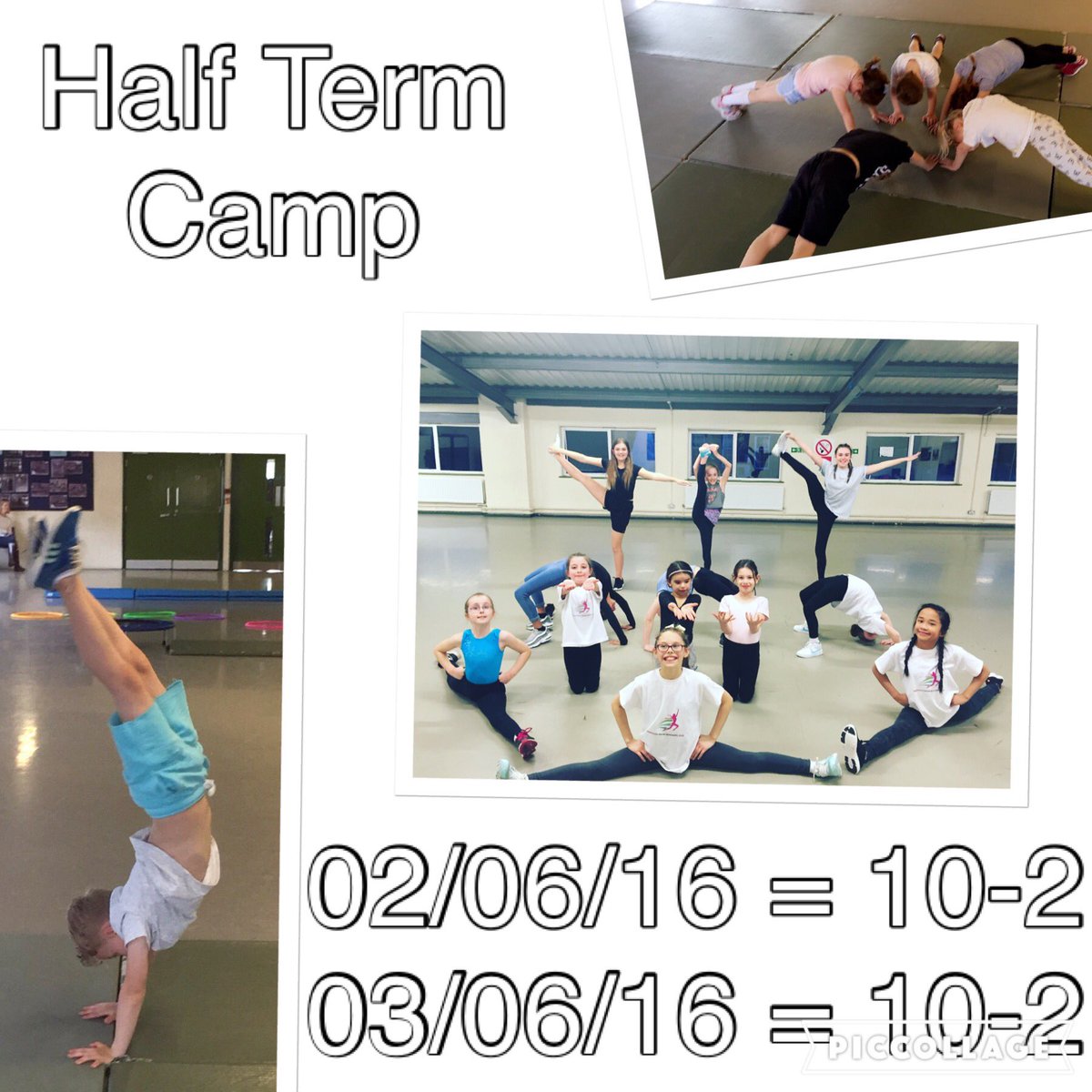 MAXimumForceGC's tweet photo. June Half Term training camp. PM or email maximum_forcegc@yahoo.com for more details. #Twickenham #gymnastics #sport https://t.co/1V5KlOuFzP