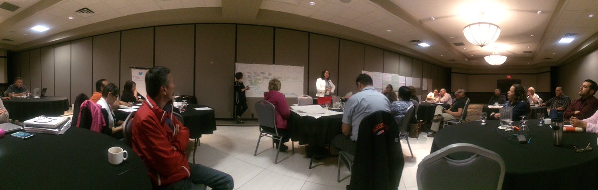 SarahStGeorges's tweet photo. Interactive strategic planning session with @MarSutherland &amp; @PamelaPHubbard #NSTC #miinaweh #oonh https://t.co/0d48pXACm8