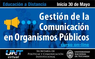 untvirtual's tweet photo. Capacitación "Gestion de la Comunicación en Organismos Públicos". Apartir del 15 de Mayo https://t.co/lx0yrAgd8b https://t.co/0jho183cGZ