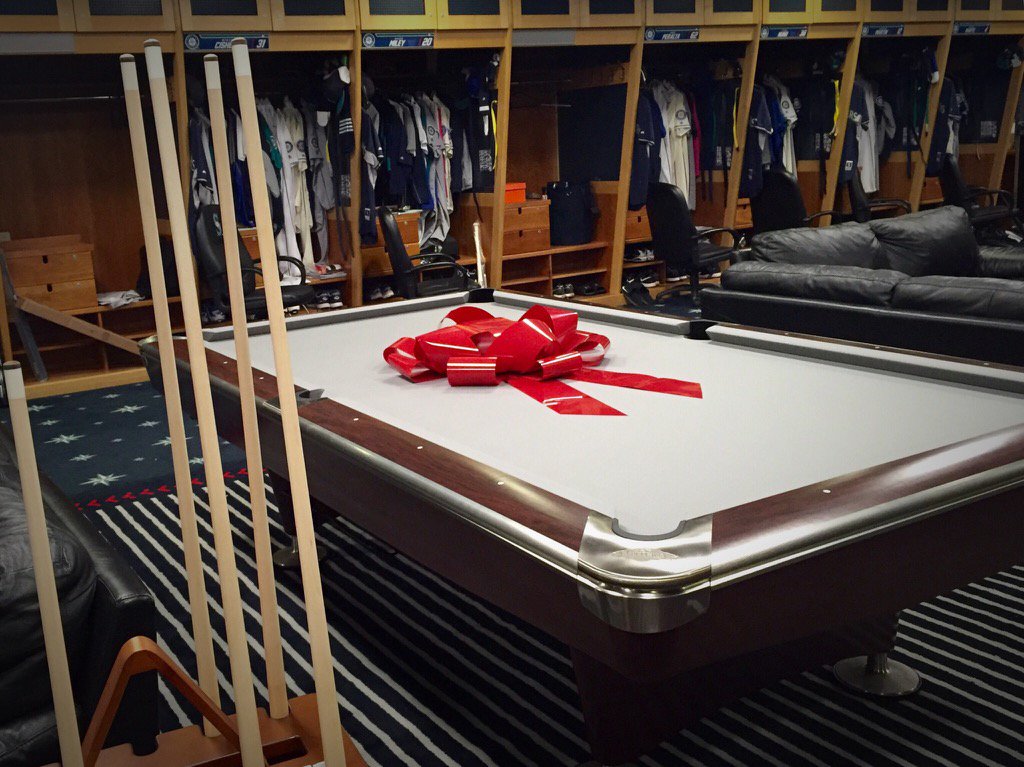 Mariners's tweet image. Look what was set up in the clubhouse today. Officially ready for the weekend. #GoMariners