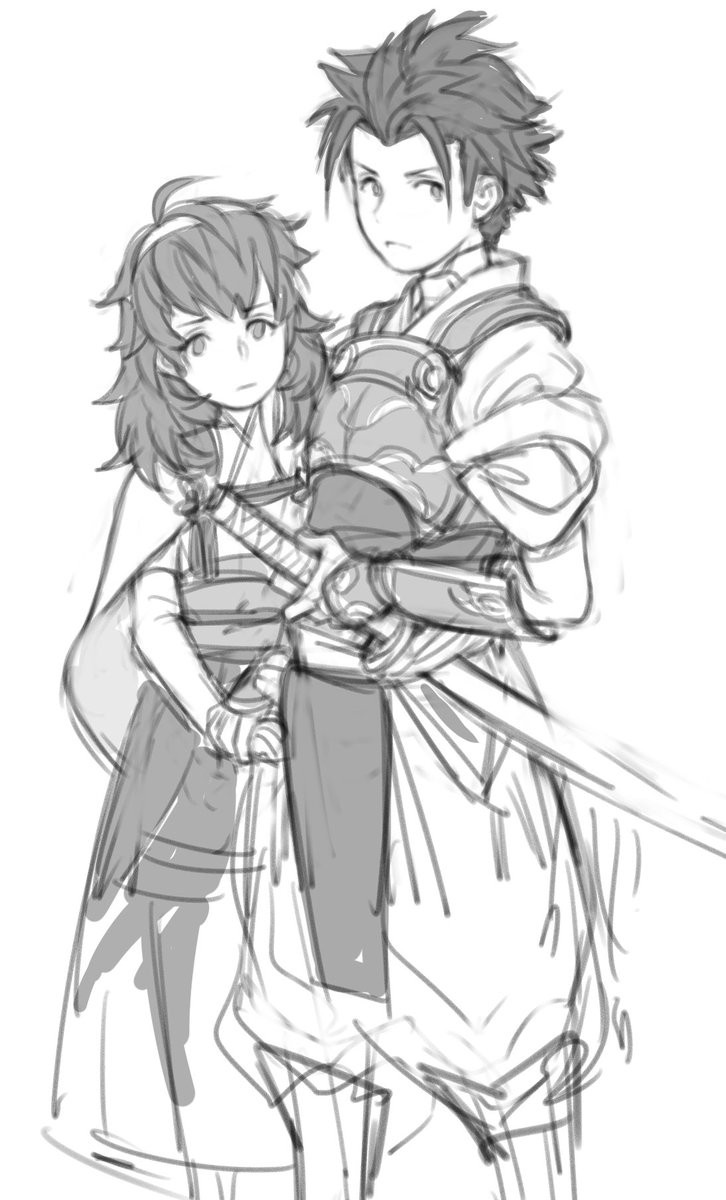 little ryoma and hinoka?? i draw so slow im sorry four siblings is too many