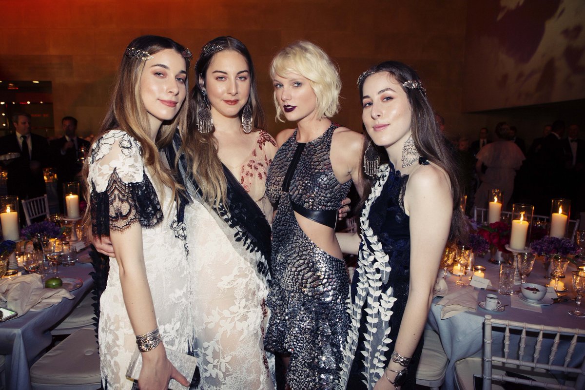 Taylor and HAIM at the Met Gala