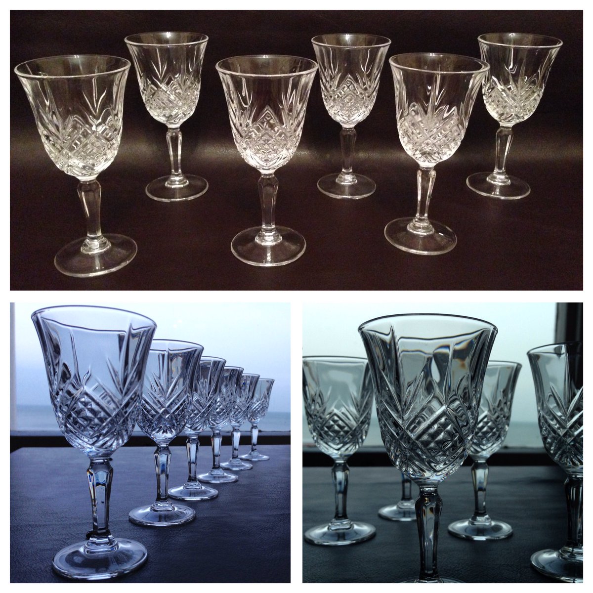 KentCreations's tweet photo. This set of six #sherry #glasses are the perfect addition to a glassware collection. 12cm high &amp; for sale -just £25 https://t.co/cbRjxZgfjt