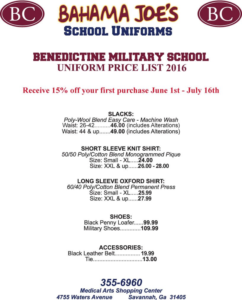 bahama joe's uniforms