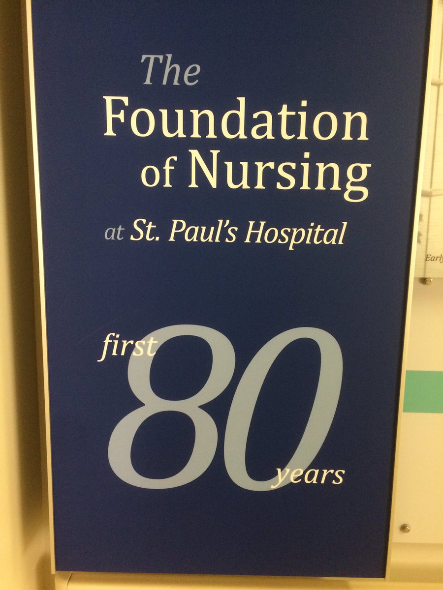 SMarchukNP's tweet photo. The Foundation of Nursing at St. Paul's Hospital. The first 80 years!  Great display! @Providence_Hlth https://t.co/lrc5OdCsVf