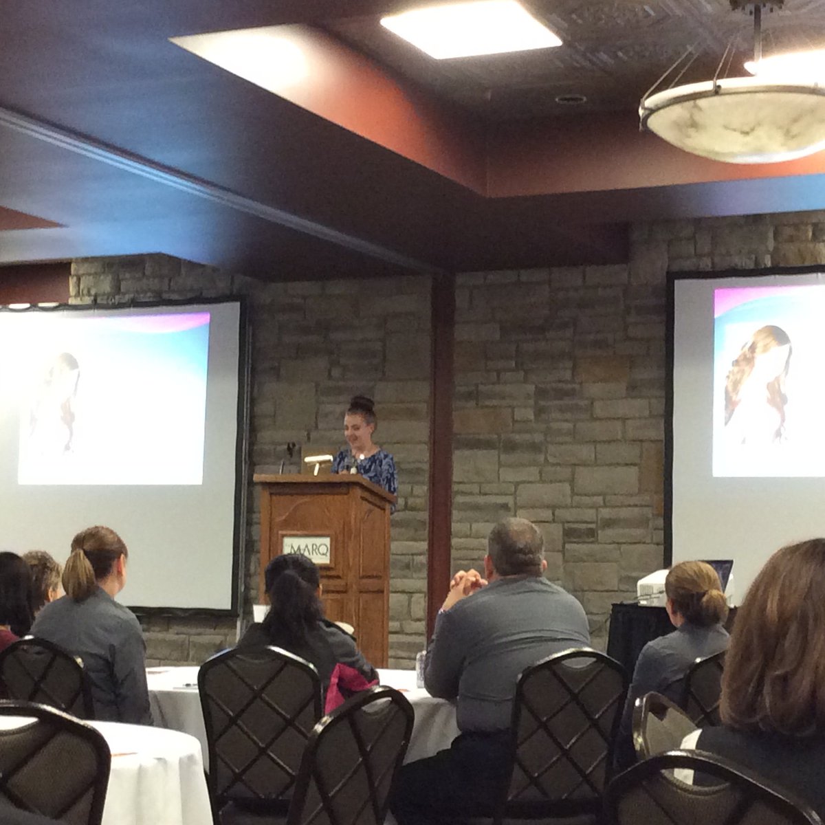 ProphitGB1's tweet photo. Paige explains how her non-profit has distributed over 30,000 hats, gloves, mittens locally! #SLOWevent https://t.co/M4MBHm21jR