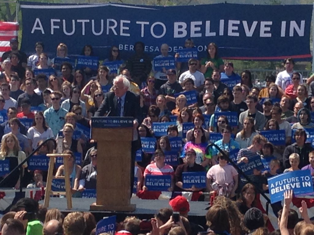 KirkStevensTV's tweet photo. BERNIE IS ON STAGE #BernieSD @kotatweets https://t.co/UTHlCG39lJ