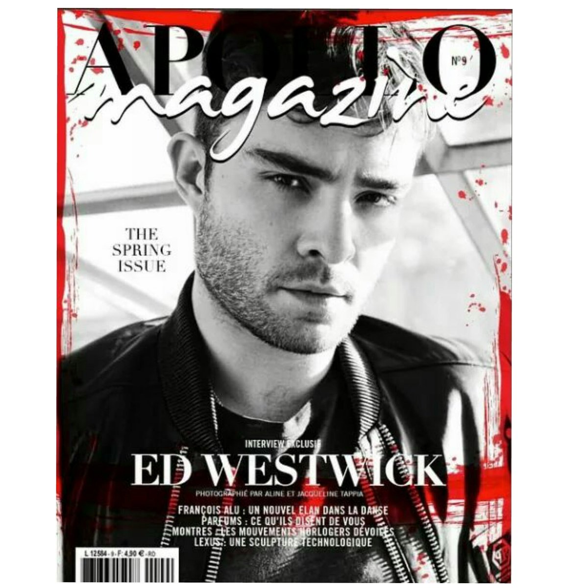 63SunStudio's tweet photo. @EdWestwick covered the Spring issue of Apollo Magazine last year, photographed by Aline &amp; Jacqueline Tappia #TBT https://t.co/g4hdPtIX3s