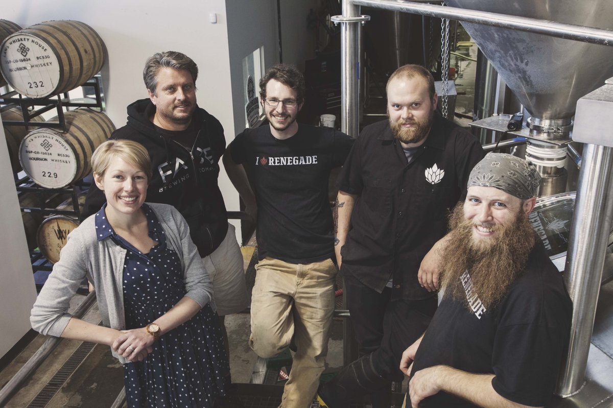 The crew behind this years #gibf16 Collaboration Beer! <a href="/RenegadeBrewing/">Renegade Brewing</a> <a href="/FateBrewingCo/">FATE Brewing Company</a>