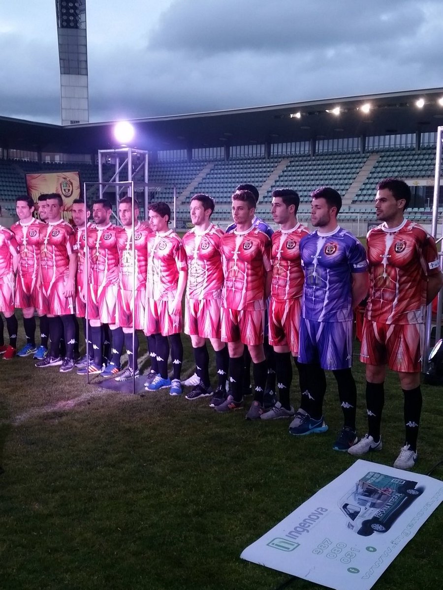 The new kits of Spanish 3rd division team CD Palencia