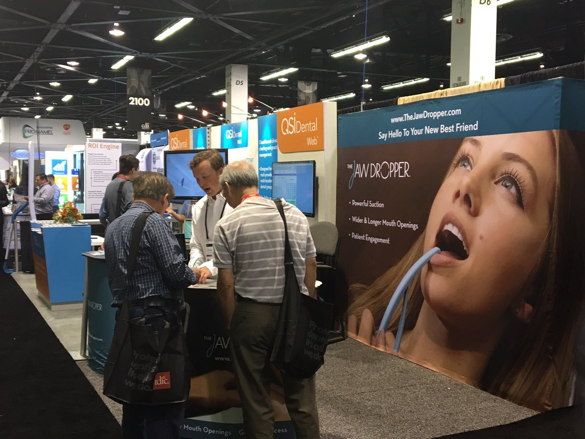 The_JawDropper's tweet photo. The @The_JawDropper is live at @CDA_Dentists #cdaANA! Come stop by booth #2058 and learn about The JawDropper! https://t.co/23HbkbQ8qq