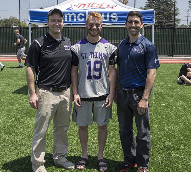MCLA's tweet photo. Congrats to St. Thomas senior LSM Pat Mines for winning the Division II Godekeraw Award presented by @USLacrosse. https://t.co/S9guu1d6r5