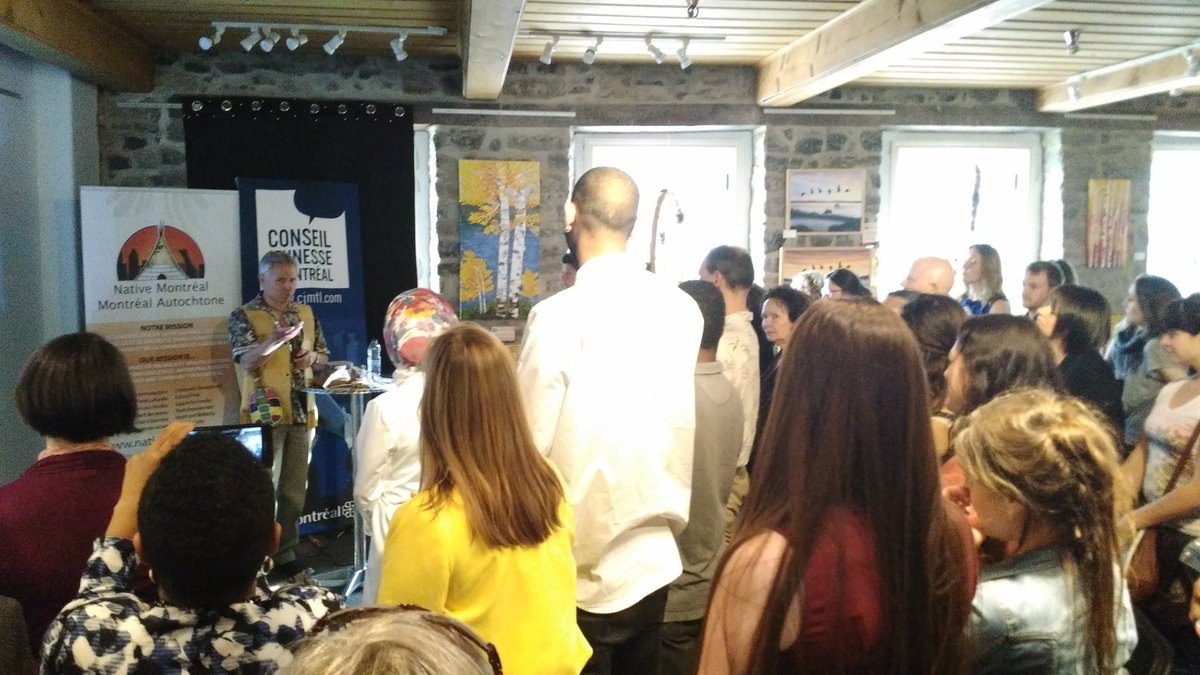 cjmtl's tweet photo. Ouverture de l'événement par Kevin Deer
#MTLjeunes #PolMTL #NativeMTL https://t.co/8Uk6q4KWEj