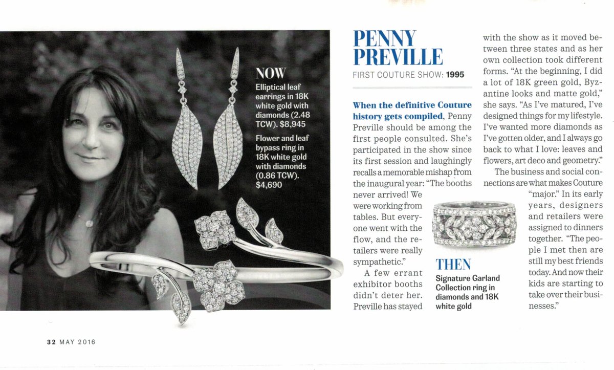 pennypreville's tweet photo. Penny featured in @IndesignJewelry #EvolutionOfDesign @by_couture #pennypreville https://t.co/NAgPnvrv6w