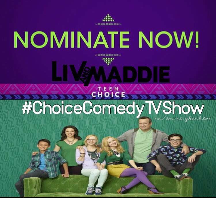 rooneyclassic's tweet photo. I am nominating #LivandMaddie for #ChoiceTVComedy because not only is it funny it also teacheslessons! @DoveCameron https://t.co/yztcDj9BmE