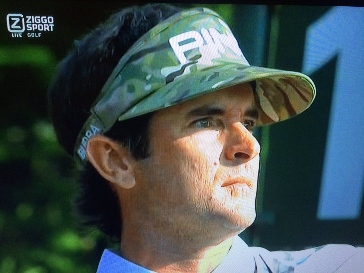 NoLayingUp's tweet photo. Hope Bubba's got the sunscreen on today. Rare to see him without a visor on. https://t.co/U5Bl9HMqO4