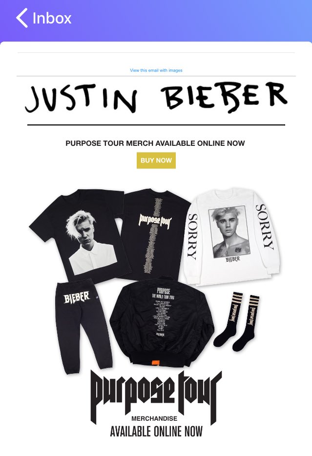 DaiBieber's tweet photo. My prayers have been answered. ๐๐๐พ๐๐พ๐๐พ๐ญ #PurposeTour #OnlineMerchStore https://t.co/jtJZ5QSqoN