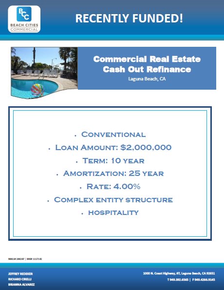 Funded today! $2M CRE Cash out refi! Contact us today and let us help you save $$