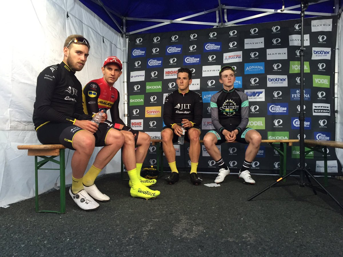 Schools kids will be inspired by @owen_dudley 's ride tonight finishing 6th in front group with UK's best