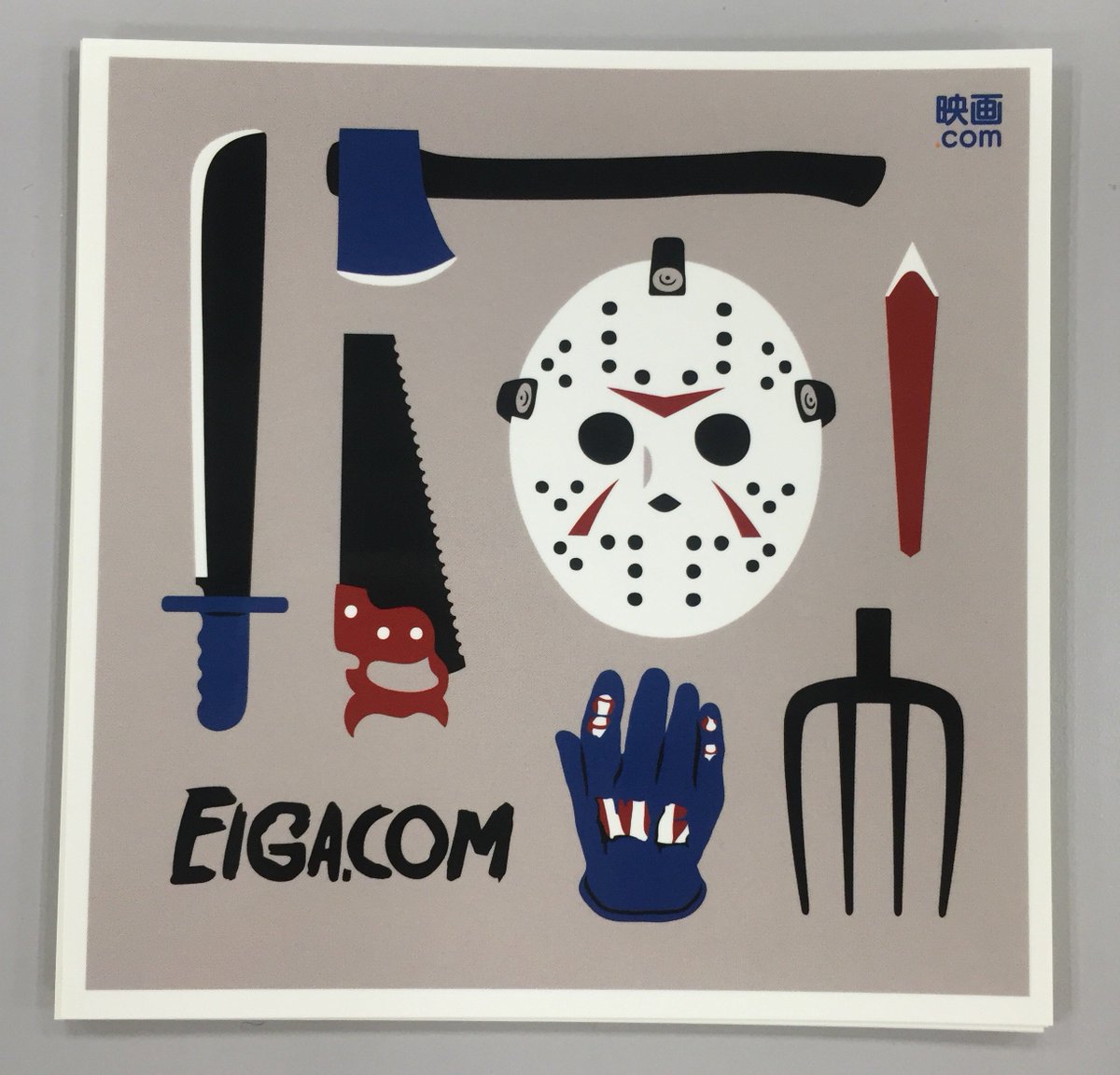 eigacom's tweet photo. みなさまおはようございます。本日は今年最初で最後の #13日の金曜日 。ということで #ジェイソン ステッカーを13名様にプレゼント。本ツイートRT＆フォローで応募完了。締め切りは本日23時59分。 #13thfriday https://t.co/fNePCTzkza