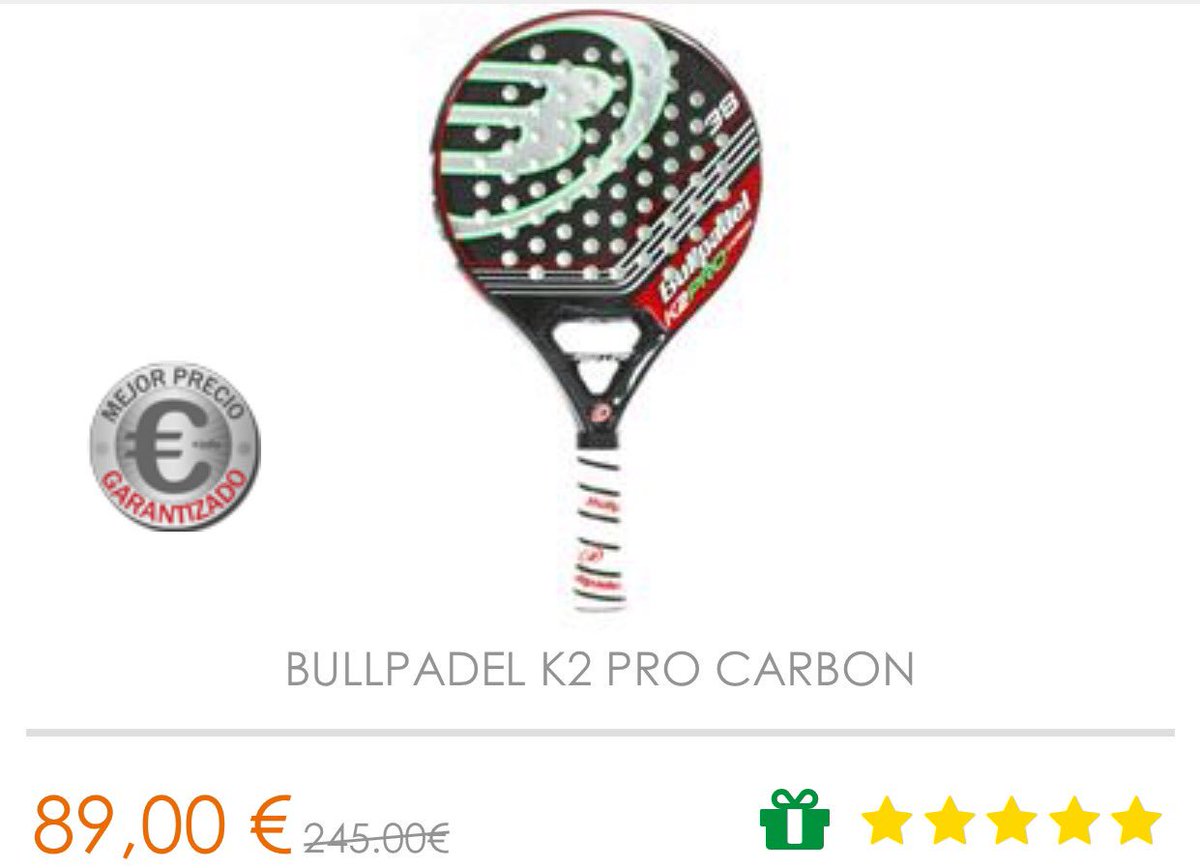 padelnuestrose's tweet photo. Gran oferta bullpadel k3 pro en tu tienda Padelnuestro Sevilla https://t.co/c5VZDAAcli